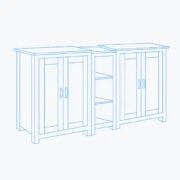 W:155cm x H:86cm x D:38cm W:155cm x H:86cm x D:38cm