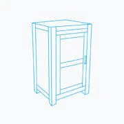 W:51.5cm x H:83cm x D:39.5cm