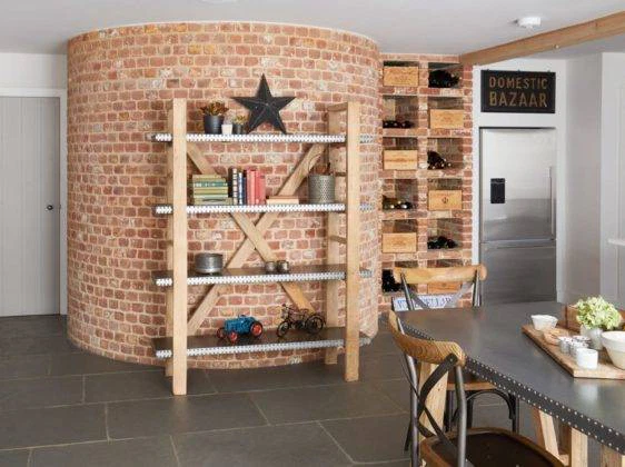 Stylish, Industrial Looking Large Bookcase from the Kuba Furniture Range Modern Kuba Bookcase