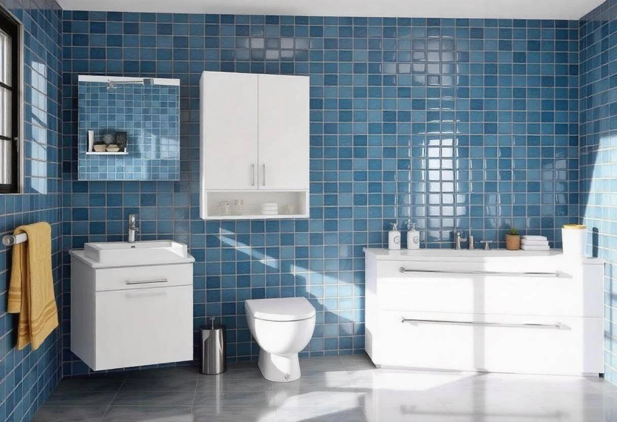 small bathroom design with single vanity unit