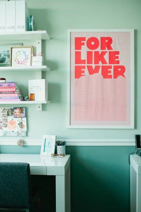 Mint Green, Teal and Pink