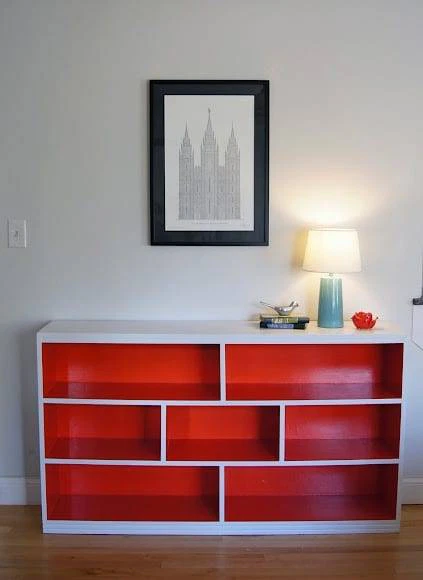 Painted Bookshelf Painted Bookshelf