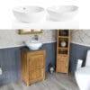 Grey Quartz Top Ceramic Basin Unit 308GQCBC