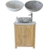 Grey Quartz Top Marble Basin Unit 310GQSBC