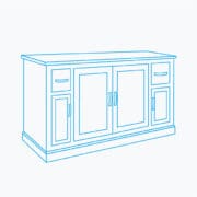 W:123cm H:75cm D:39cm - 402