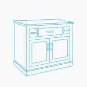 W:100cm H: 80cm D: 50cm