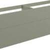 Sable 1180mm Wall Hung 4 Drawer Basin Unit (No Top) - Matt Olive Green