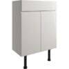 Mirage 600mm Basin Unit - Pearl Grey Gloss