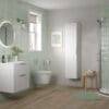 Sable 1180mm Floor Standing 4 Door Basin Unit (No Top) - Matt White