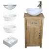 Bathroom Vanity Oak Top Vanity Basin Unit 300CBC