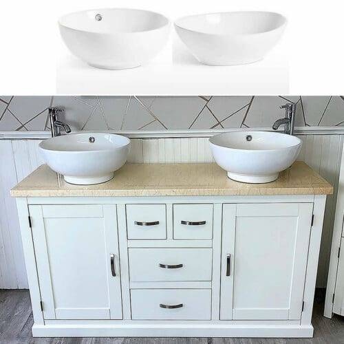 Painted Units With Stone Tops