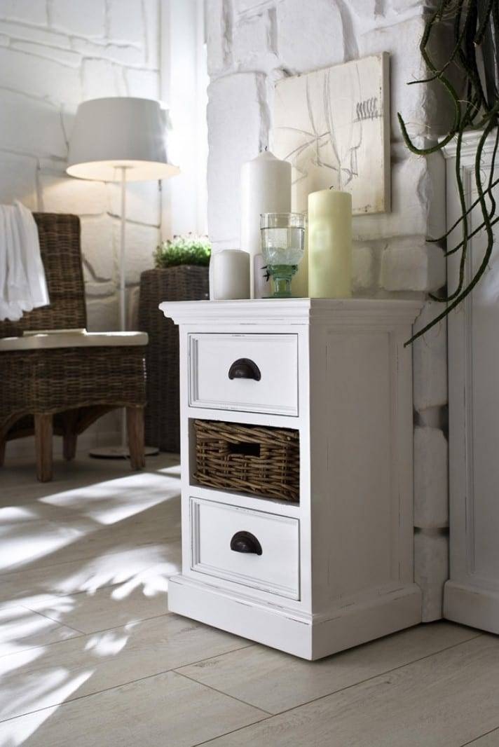 Halifax Bedside Table With A Basket 