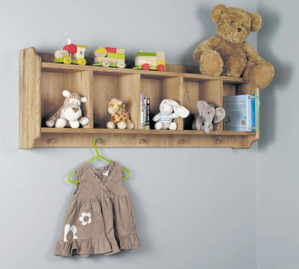 Kids Oak Bedroom Shelf
