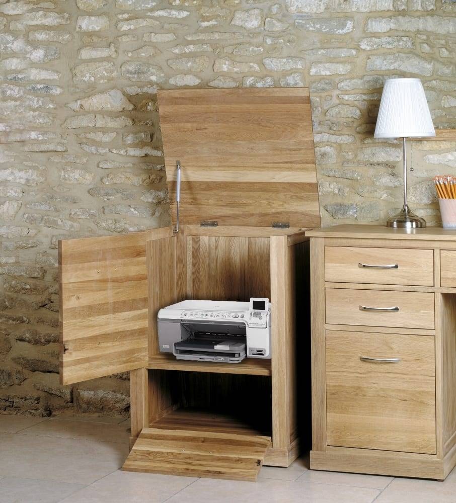 MOBEL SOLID OAK PRINTER CUPBOARD