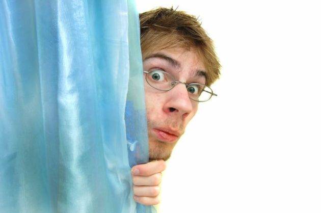 Hiding Behind the Shower Curtain Prank Peeping Tom Prank