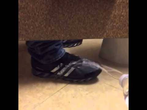 Peeing on Someones Shoe Prank Urinating on Shoes