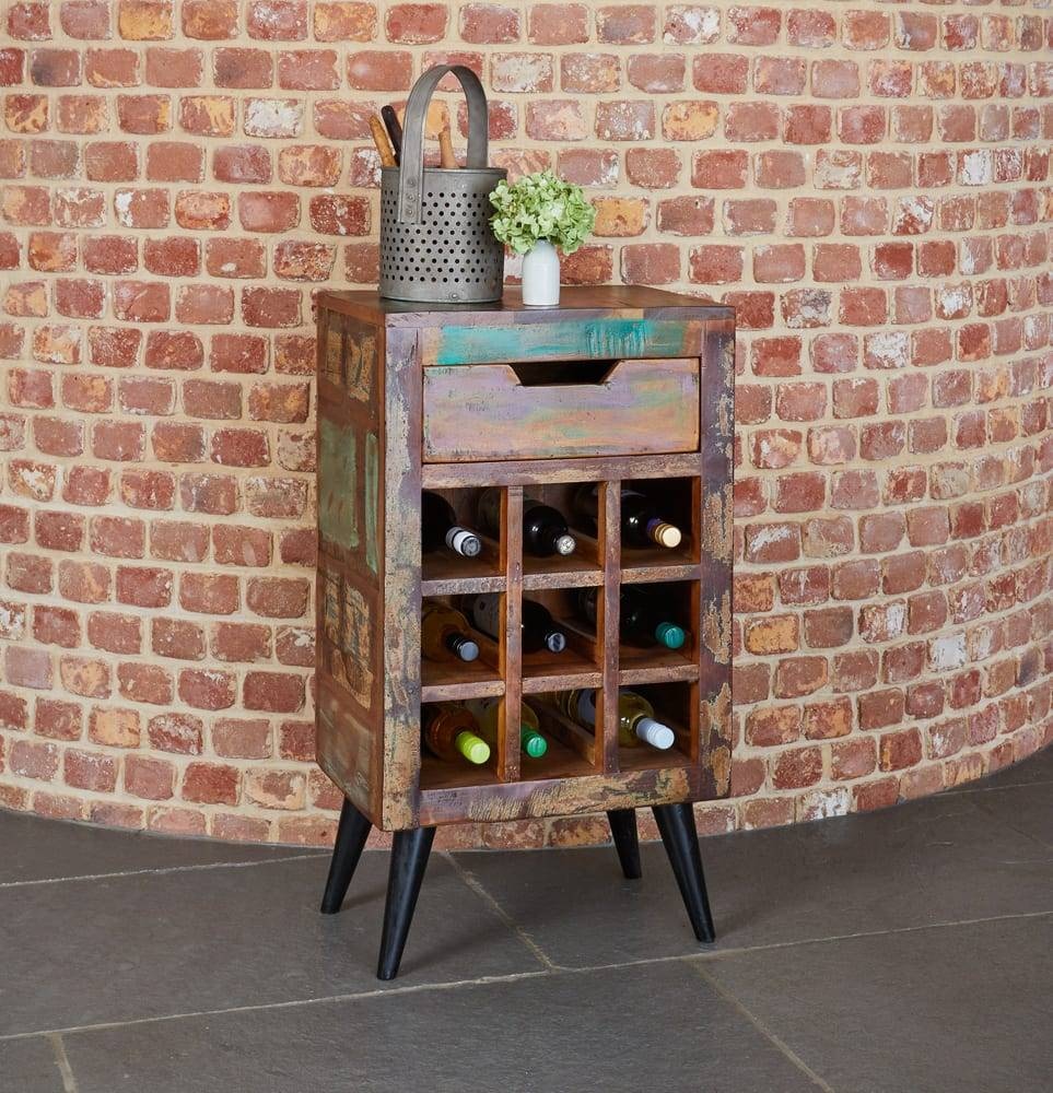 A Unit Dripping With Character and Sometimes Wine Too Probably Wonderful Wine Rack & Lamp Table from One Unit