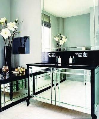 Mirrored Bathroom