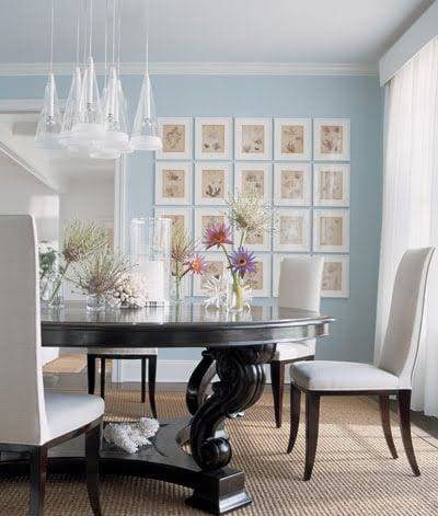 Light Blue Dining Room