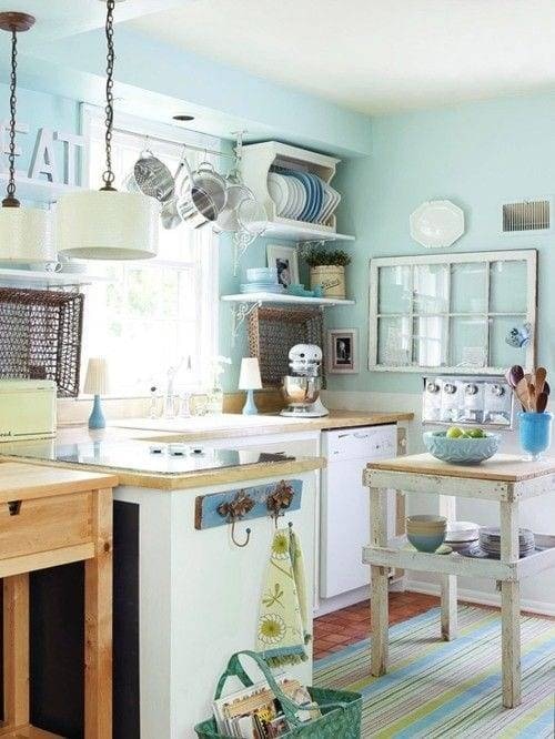 Blue and White Kitchen
