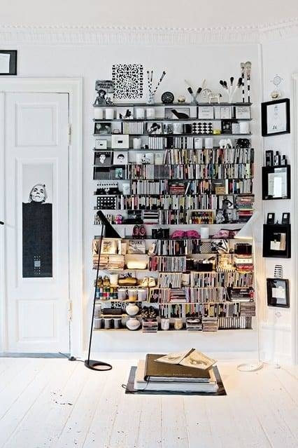 Bookshelves - Monochrome Tall Shelves