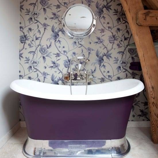 Country Cottage - Purple Floral Print Country Cottage - Purple Floral Print