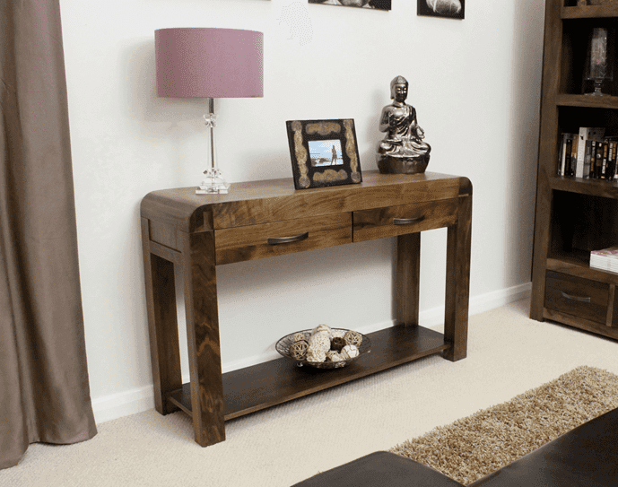 Shiro Walnut Console Table CDR02B
