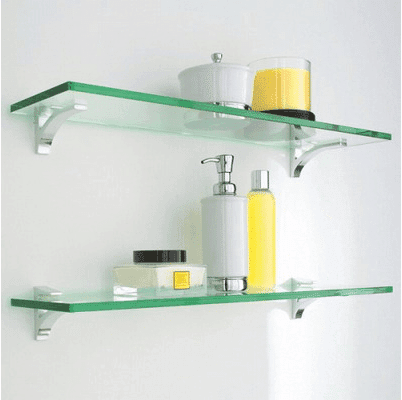 glass bathroom shelves glass bathroom shelves