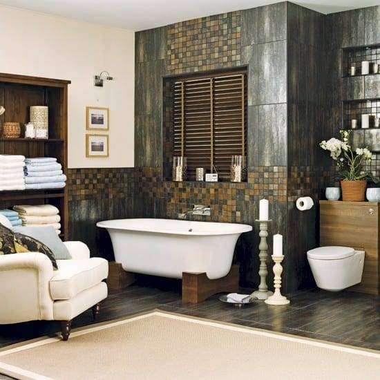 Spa Bathroom - Dark Wood Spa Bathroom - Dark Wood