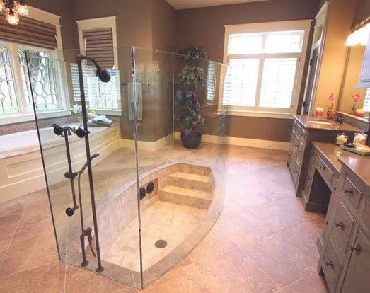 Sunken Shower Bath Design