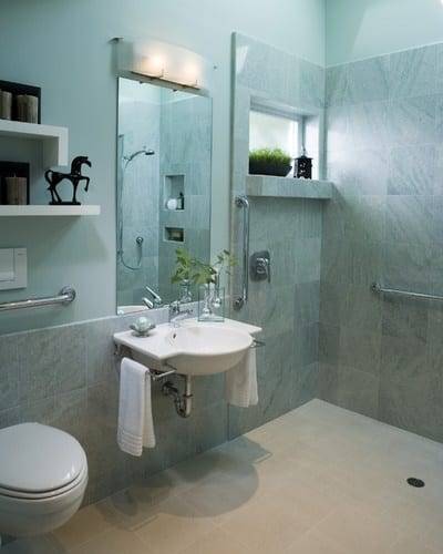 Wet Room - Grey Tiles