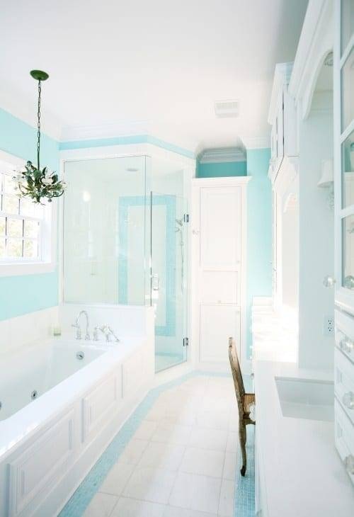 blue bathroom