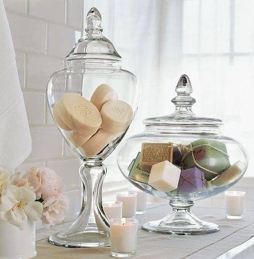 glass jars for bathroom glass jars for bathroom