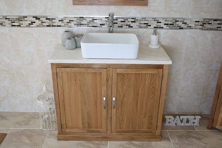 Bathroom Vanity Unit - solid Oak 