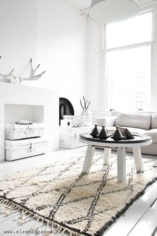 White living room minimal chic