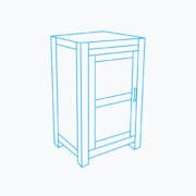 W:51.5cm x H:83cm x D:39.5cm