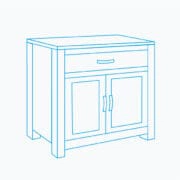 W:70cm H:80cm D:47.5cm