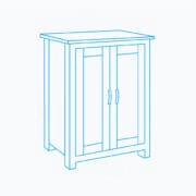 W:65cm H:85cm D:38cm