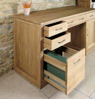 Mobel Oak Computer Desk Drawers Large Purpose Built Desk Drawer