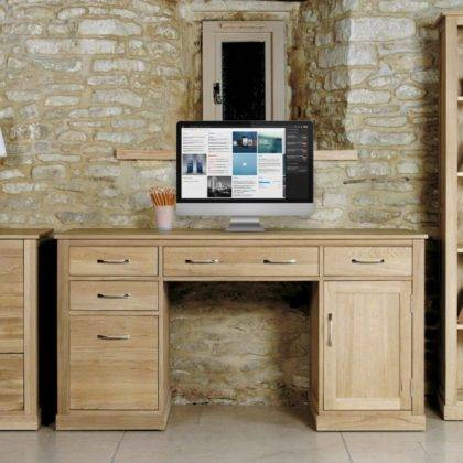 Solid Oak Home Hidden Office Mobel Oak Computer Desk
