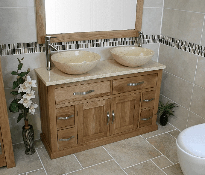 Cream Marble Top & Cream Marble Basins 602C025C